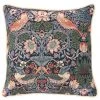 Tapestry Bags Morris Strawberry Thief Cushion Cover Blue New In
