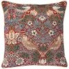 New In Tapestry Bags Morris Strawberry Thief Cushion Cover Red