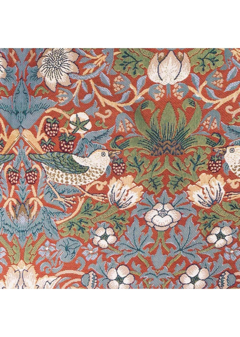 New In Tapestry Bags Morris Strawberry Thief Cushion Cover Red