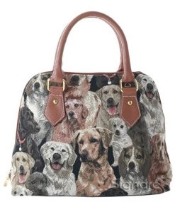 Tapestry Bags Labrador Dogs Handbag