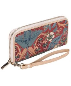 Tapestry Bags Morris Strawberry Thief Wallet Red New In