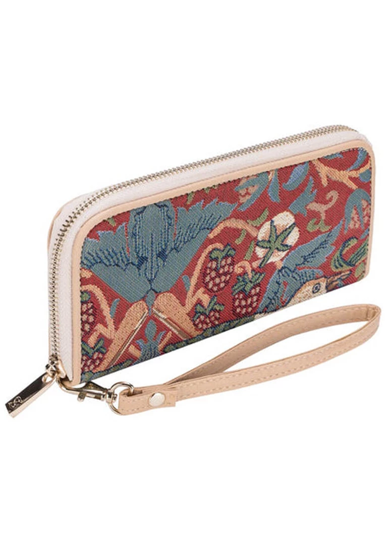 Tapestry Bags Morris Strawberry Thief Wallet Red New In