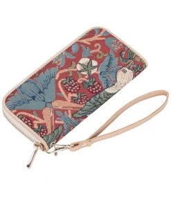 Tapestry Bags Morris Strawberry Thief Wallet Red New In