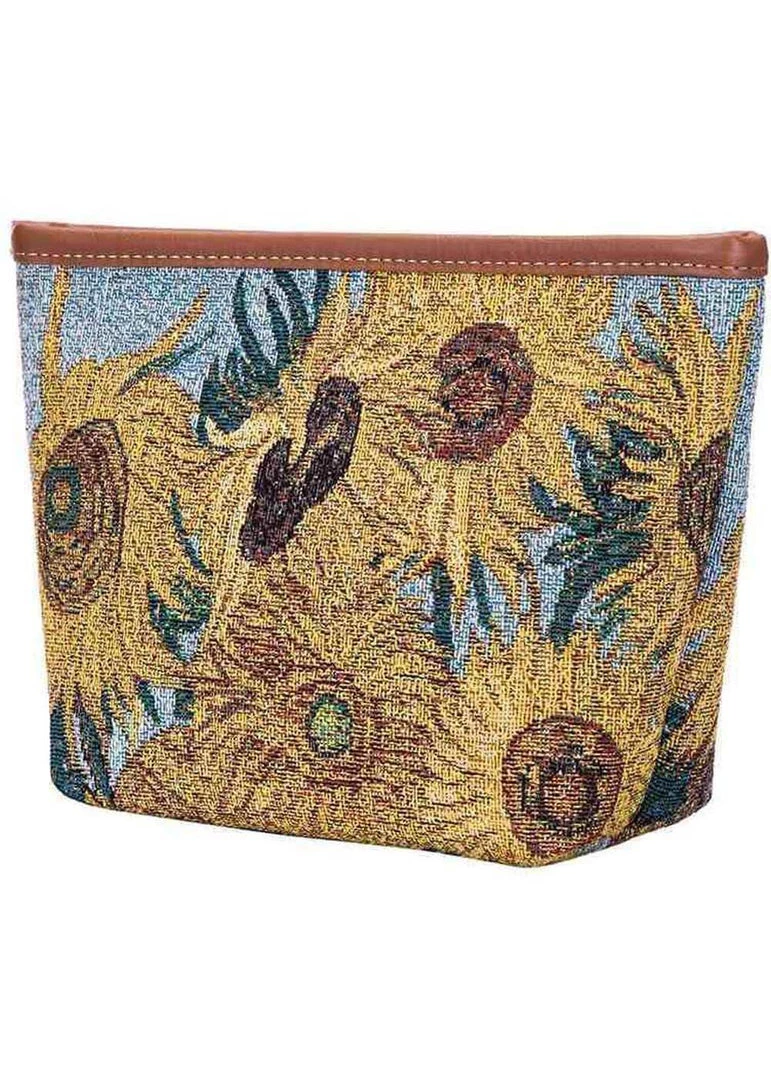 Tapestry Bags Van Gogh Sunflower Make Up Bag