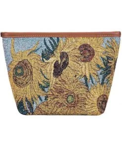 Tapestry Bags Van Gogh Sunflower Make Up Bag