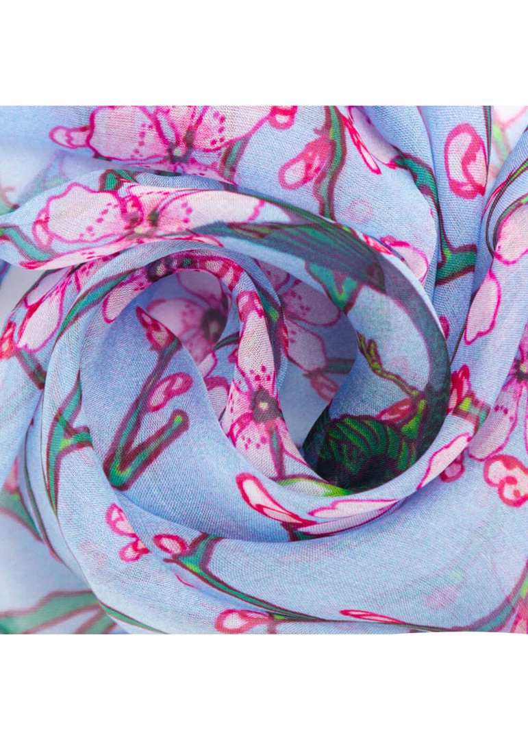 New In Tapestry Bags Crane Blossom And Swallow Genuine Silk Scarf