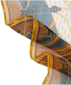 Tapestry Bags Crane Swan Genuine Silk Scarf New In