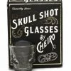 Temerity Jones Skull Set 4 Shot Glasses New In