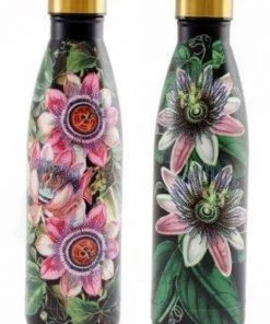 Temerity Jones Botanical Garden Metal Watterbottle Black New In