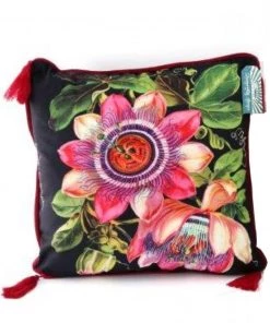 New In Temerity Jones Botanical Garden Cushion Black Pink
