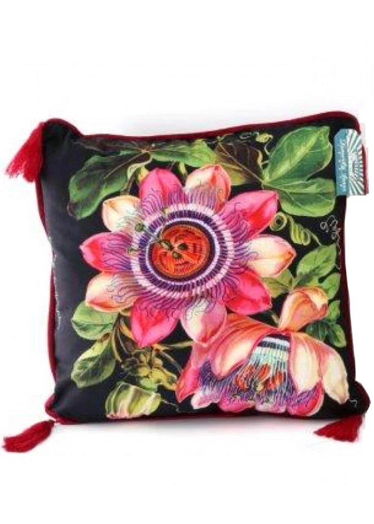 New In Temerity Jones Botanical Garden Cushion Black Pink