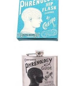 Temerity Jones Phrenology Flask Silver New In