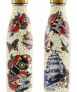 Temerity Jones Tattoo Metal Waterbottle Multi New In