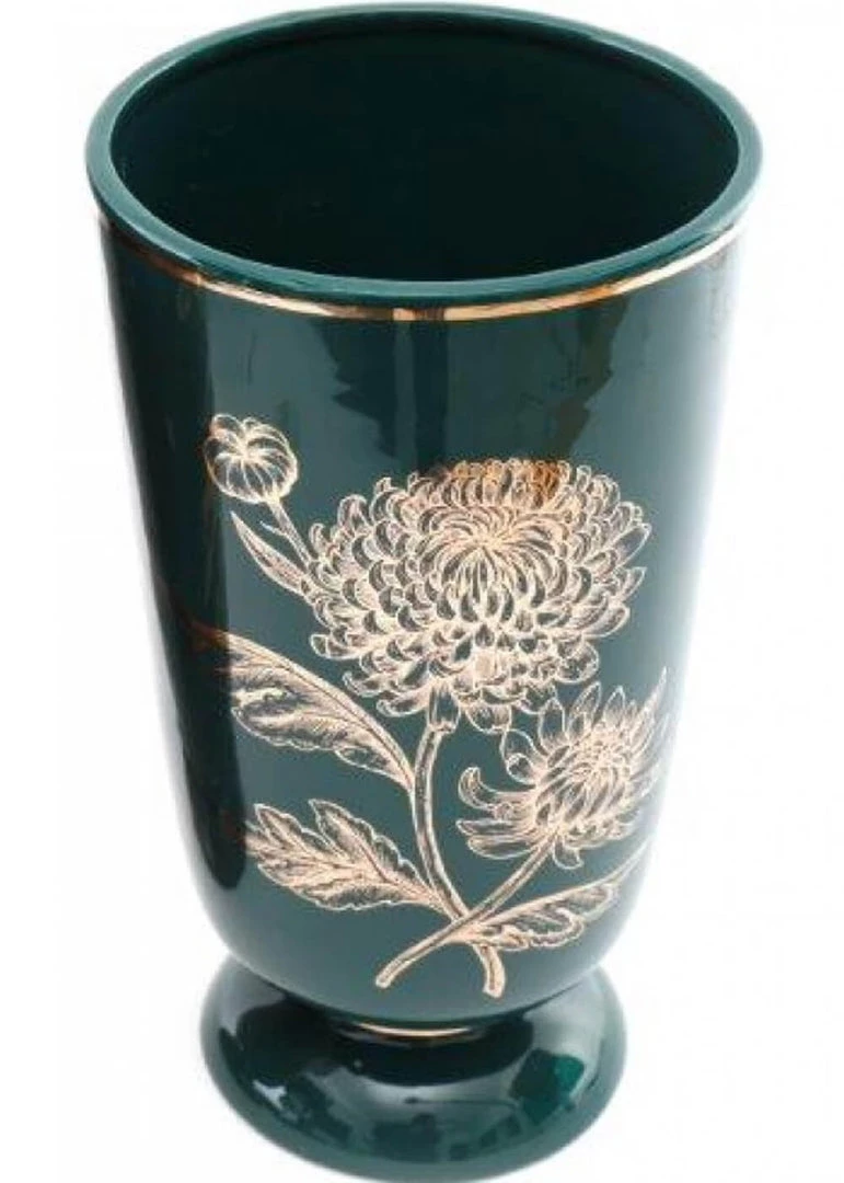New In Temerity Jones Luxe Flower Vase In Teal