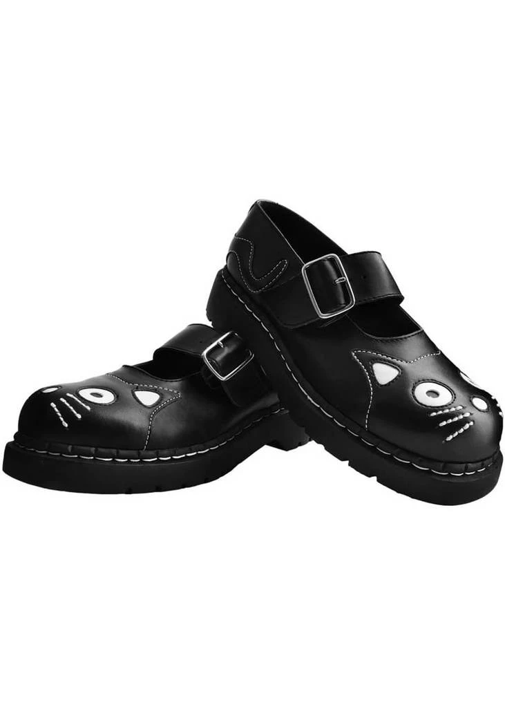 New In T.U.K Vegan Anarchic Mary Jane Kitty Black