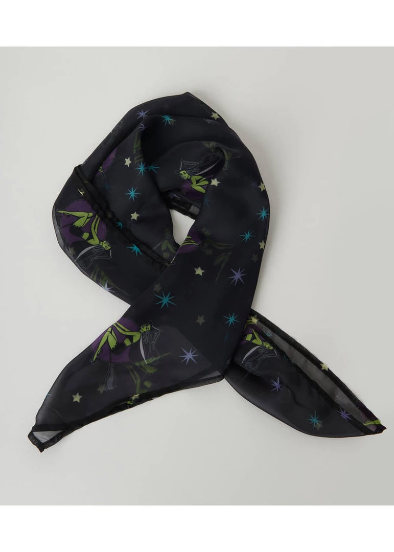 Unique Vintage Pin-Up Witch Scarf Black New In
