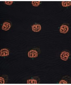 New In Unique Vintage Pumpkin Scarf Black
