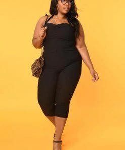 New In Unique Vintage Marcel Halter 50's Jumpsuit Black