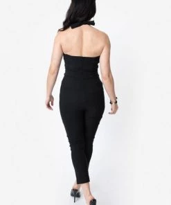 New In Unique Vintage Marcel Halter 50's Jumpsuit Black