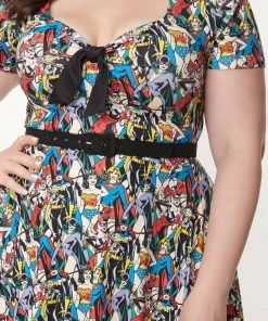 Unique Vintage X DC Comics Women Of DC Darrin 60's Blue Black New In