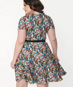 Unique Vintage X DC Comics Women Of DC Darrin 60's Blue Black New In