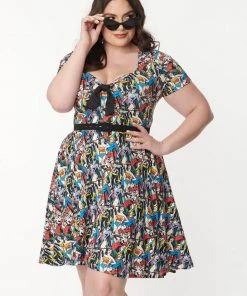 Unique Vintage X DC Comics Women Of DC Darrin 60's Blue Black New In