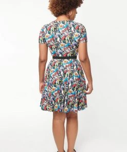 Unique Vintage X DC Comics Women Of DC Darrin 60's Blue Black New In