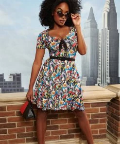 Unique Vintage X DC Comics Women Of DC Darrin 60's Blue Black New In