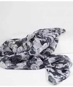 New In Unique Vintage X Universal Monsters Horror Icon Scarf White