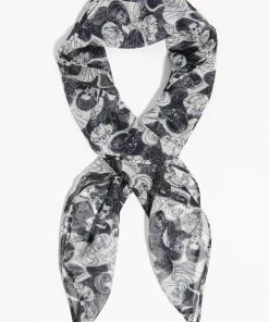 New In Unique Vintage X Universal Monsters Horror Icon Scarf White