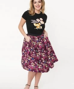 New In Unique Vintage X Gremlins Mogwai Rules 50's Swing Skirt