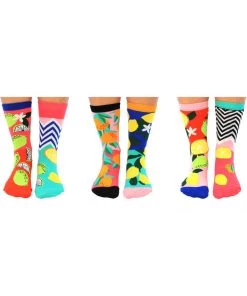 United Odd Socks 6 Ladies Socks Freshly Squeezed New In