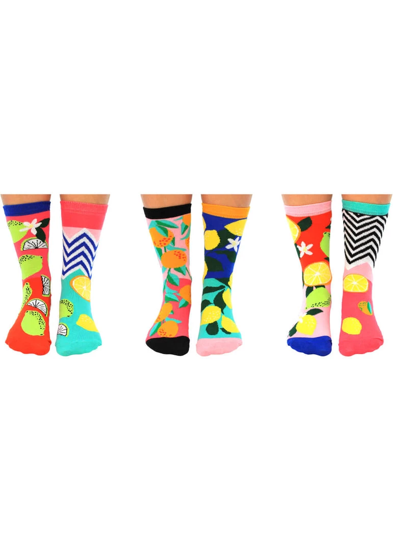 United Odd Socks 6 Ladies Socks Freshly Squeezed New In