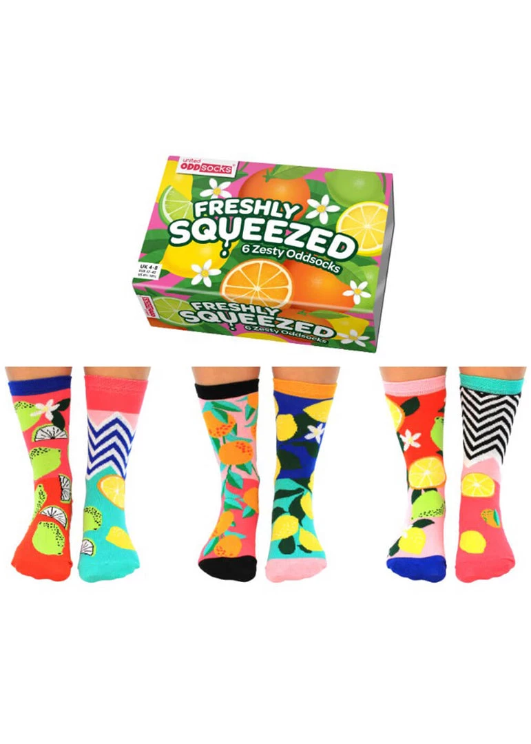 United Odd Socks 6 Ladies Socks Freshly Squeezed New In