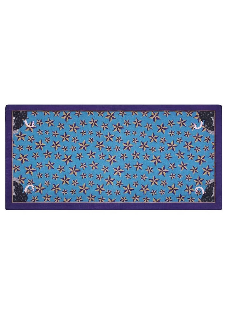 Vendula London Animal Park Oistrich Scarf Blue New In