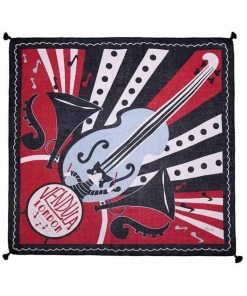 Vendula London House Of Jazz Scarf Red New In