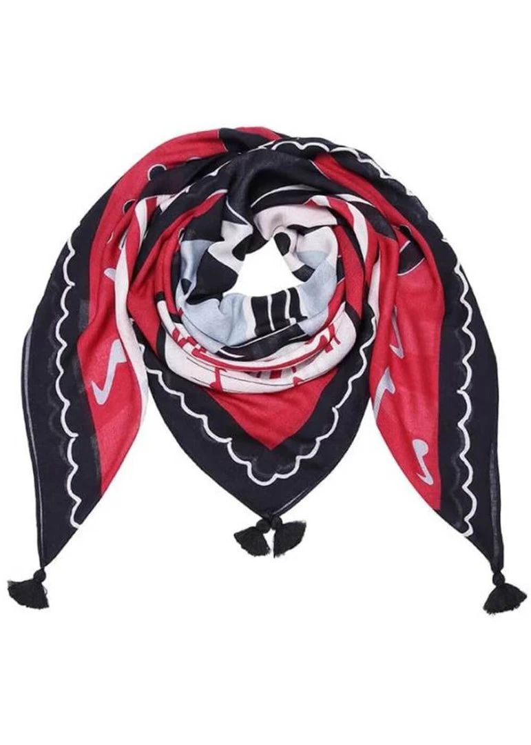 Vendula London House Of Jazz Scarf Red New In