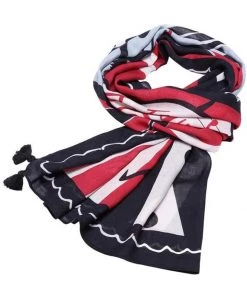Vendula London House Of Jazz Scarf Red New In