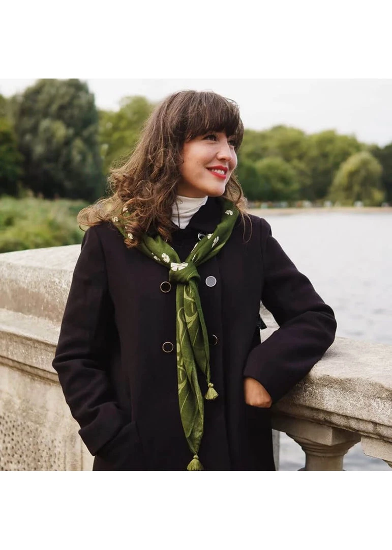 Vendula London Bistro Scarf Green New In