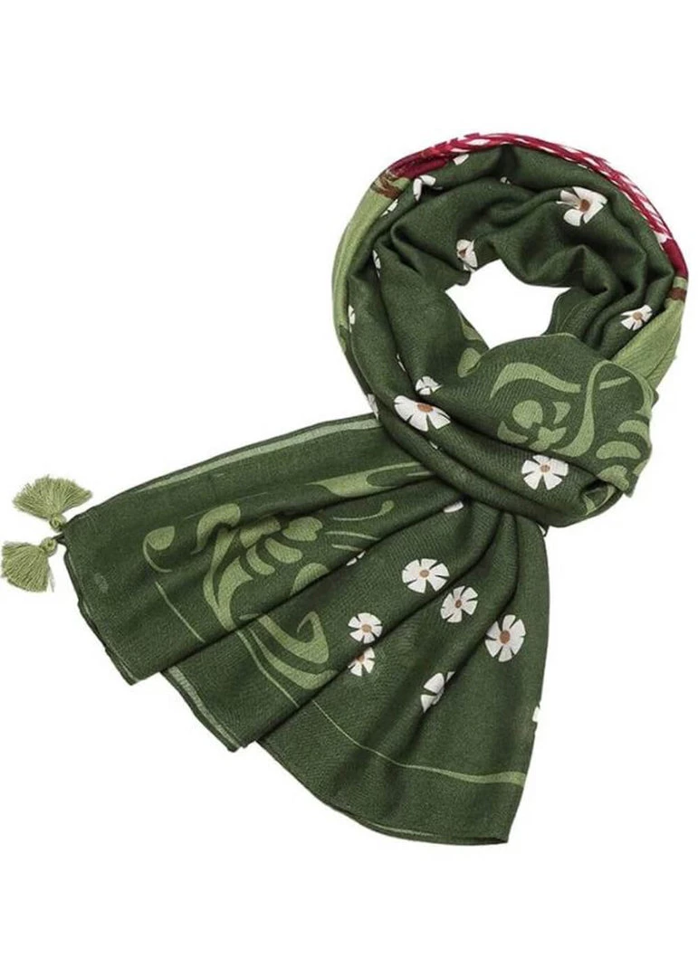 Vendula London Bistro Scarf Green New In