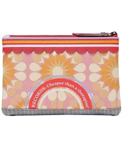 New In Vendula London Vinyl Zipper Coin Purse Wallet Multi