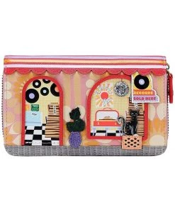 New In Vendula London Vinyl Wallet Medium Multi