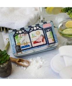 Vendula London Posh Paws Spa Dog Wallet Medium Blue New In