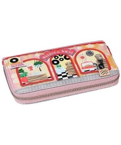 New In Vendula London Vinyl Wallet Large Multi