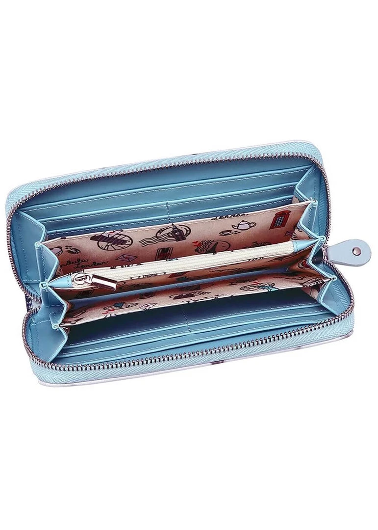 Vendula London Posh Paws Spa Dog Wallet Large Blue New In