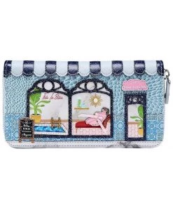 Vendula London Posh Paws Spa Dog Wallet Large Blue New In