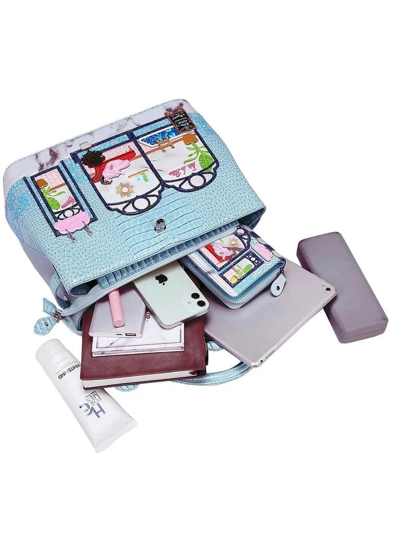 Vendula London Posh Paws Spa Dog Grace Bag Blue New In