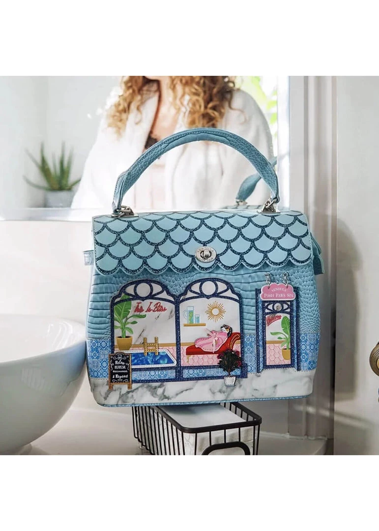 Vendula London Posh Paws Spa Dog Grace Bag Blue New In