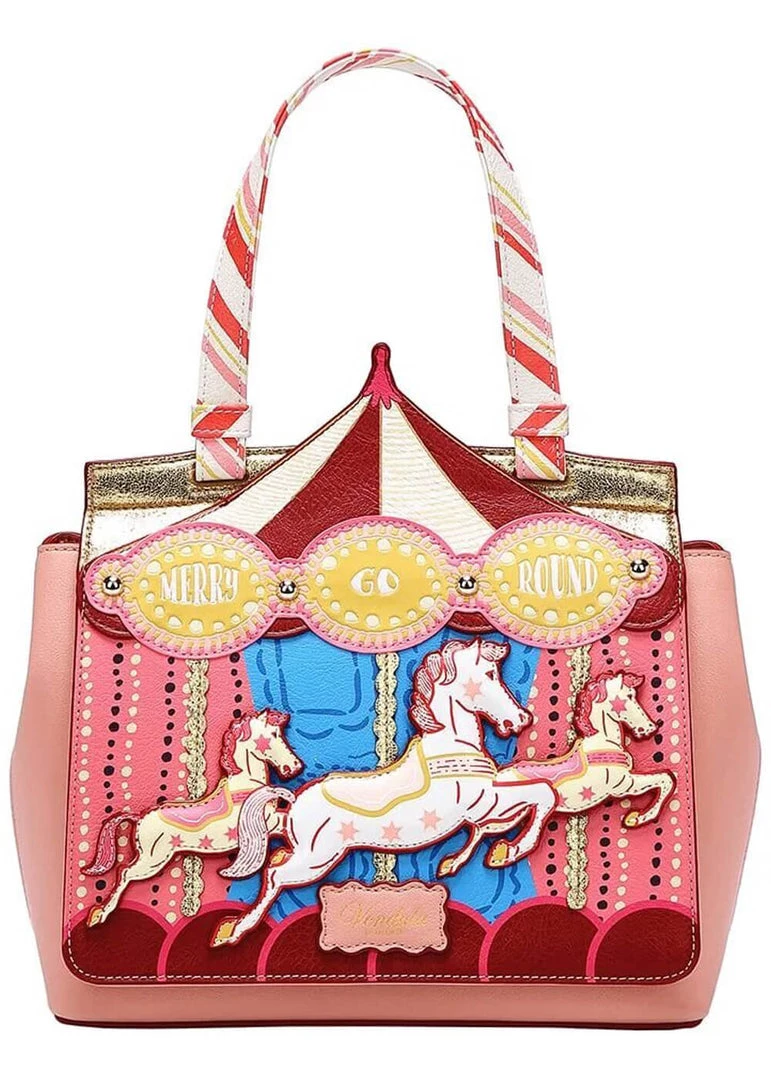 Vendula London Heritage Edwardian Pier Carousel Top Handle Bag Multi