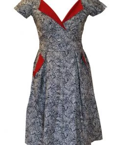 Victory Parade Polly Zebra 50's Swing Dress
